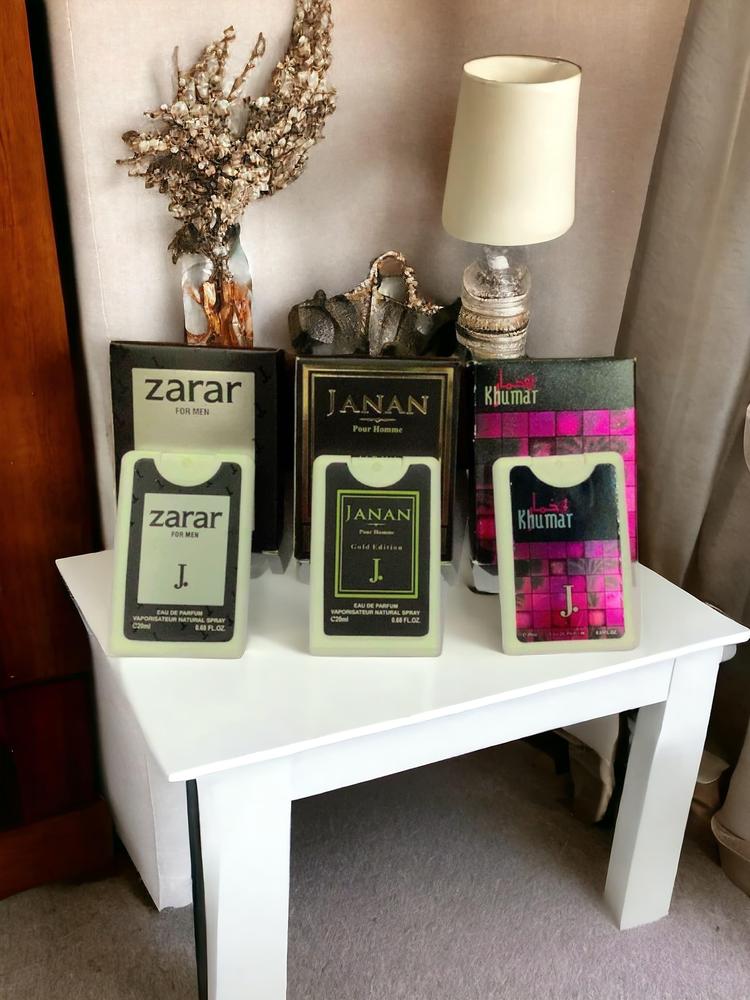 J. Pocket Perfume Trio - Zarar, Janan, Khumar - Steplyn#