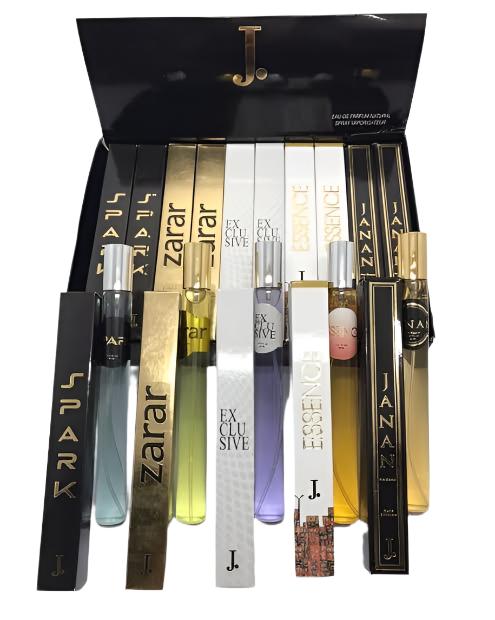 Pocket Perfume Set of 5 – Zarar, Spark, Janan, Essence, Exclusive (35ml) - Steplyn#