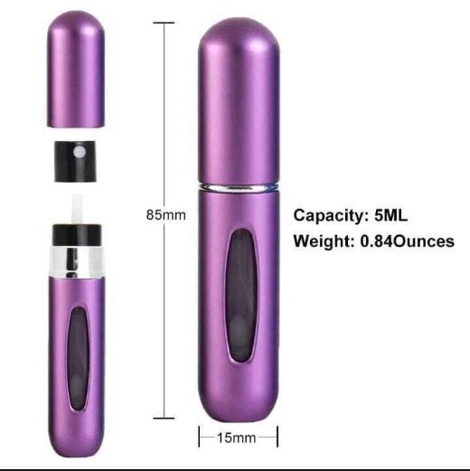 Portable Refillable Mini Perfume Bottles – Pack of 3 - Steplyn#